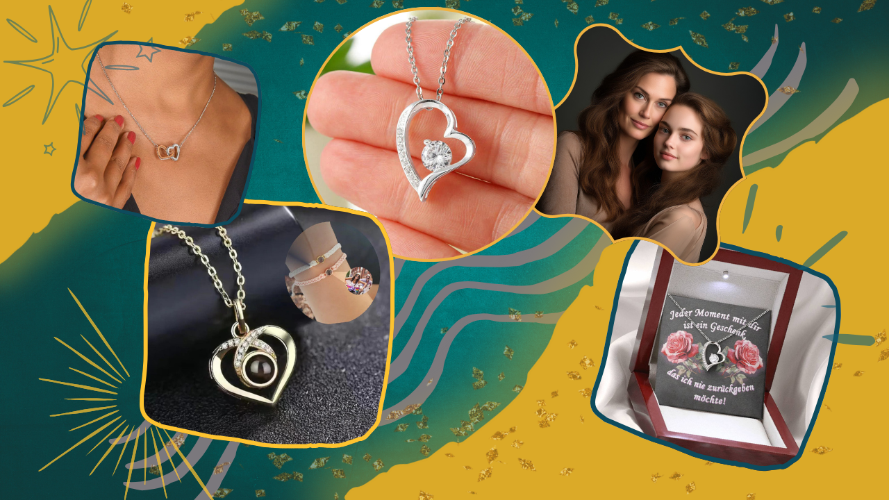 mutter-und-tochter-neben-goldenen-und-silbernen-halsketten-mit-herzanhaenger