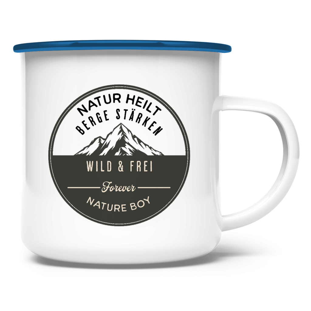 Emaille Tasse für Natur- Liebhaber "Nature Boy" - Greez24