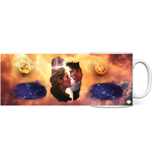 Einzigartige Tasse mit Foto & Sternzeichen - Greez24