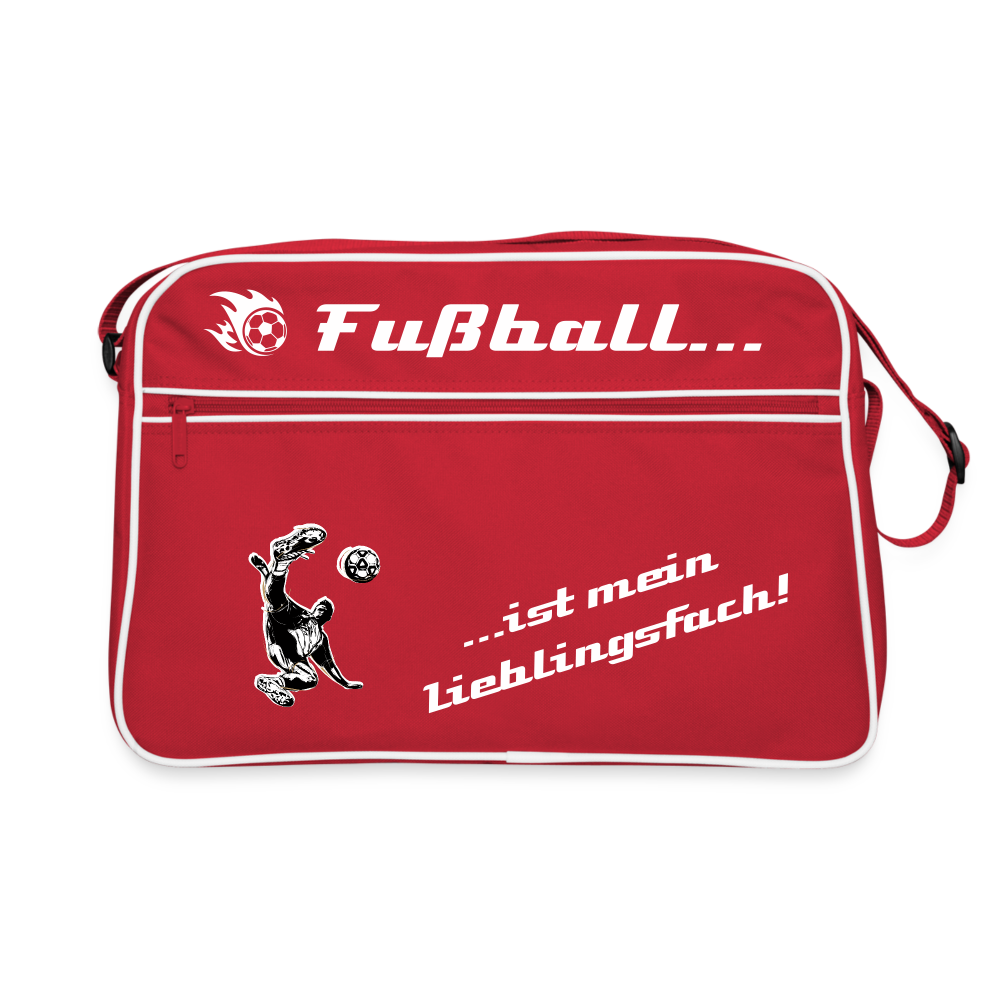 Retro Tasche - Rot/Weiß