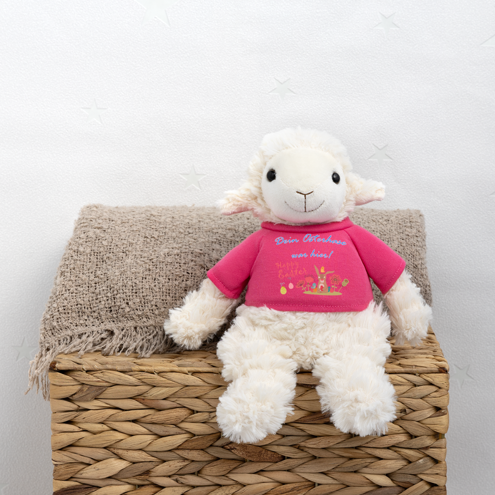 Osterlamm "Osterhase war hier - Pink