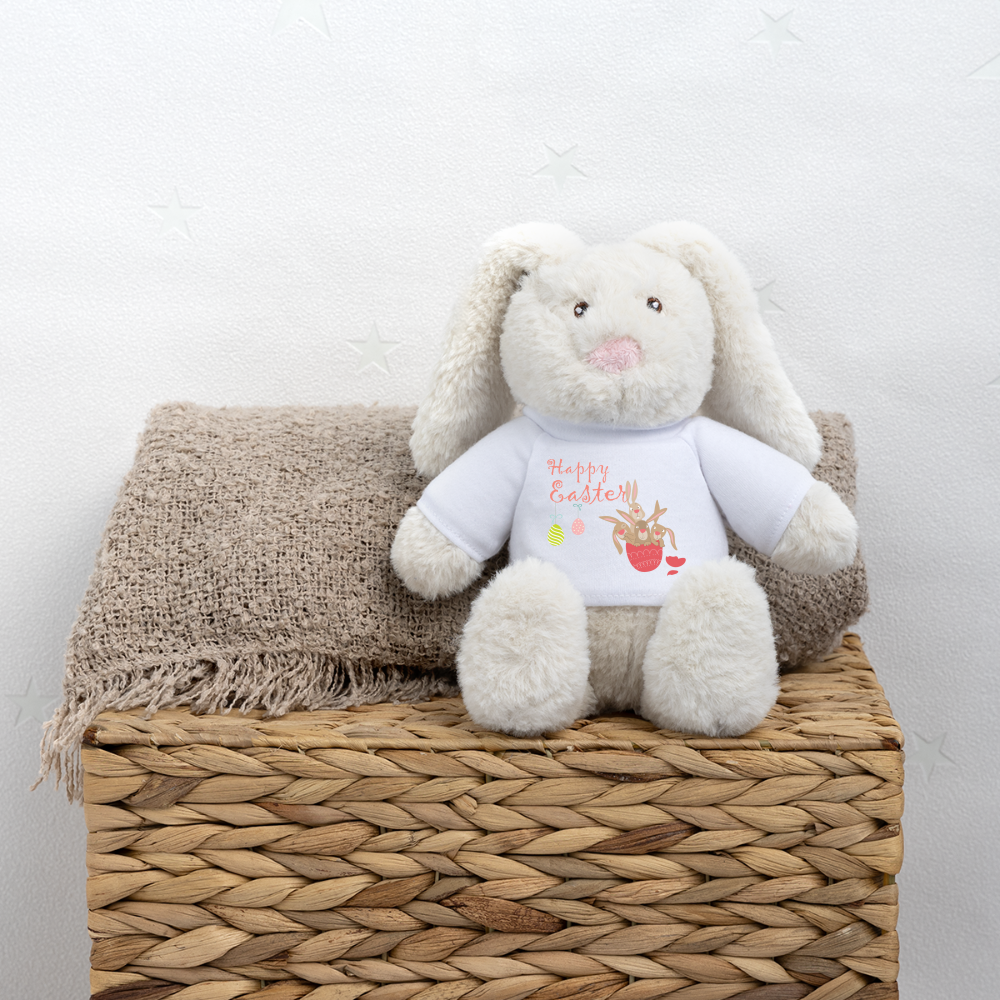 Osterhase "Hasen im Ei" - Weiß