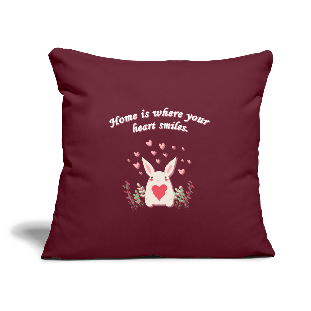 Sofakissen mit Füllung 44 x 44 cm - Burgunderrot