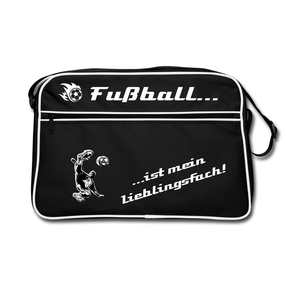 Retro Tasche - Schwarz/Weiß