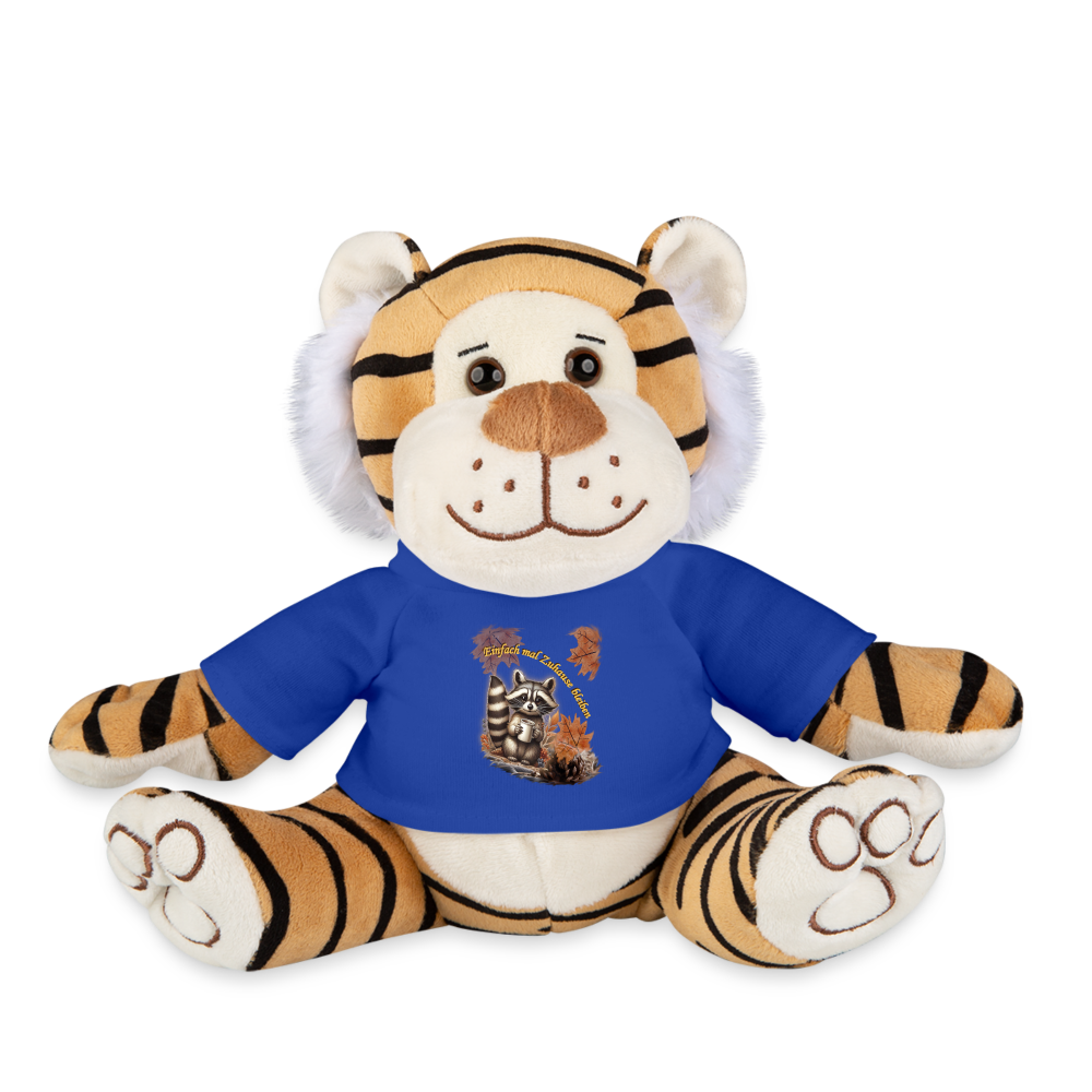 Kuschel-Tiger "Waschbär" - Königsblau