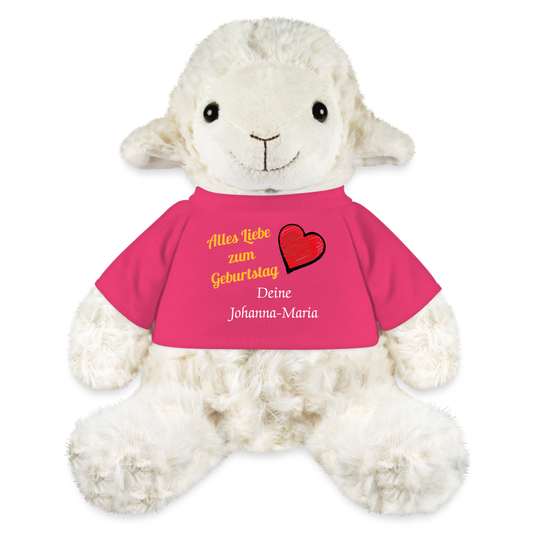 Kuscheltier Schaf "Geburtstag" Pink - Pink