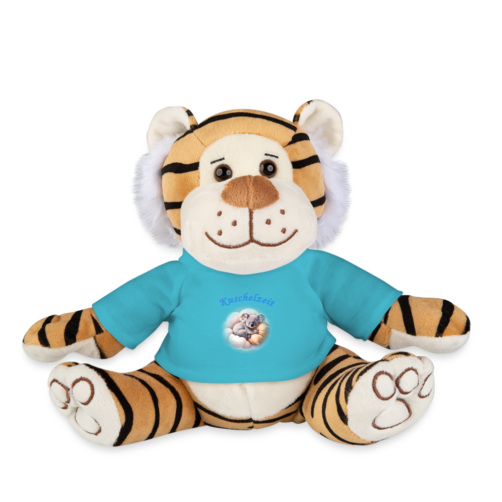 Kuschel-Tiger "Kuschelzeit" - Atollblau