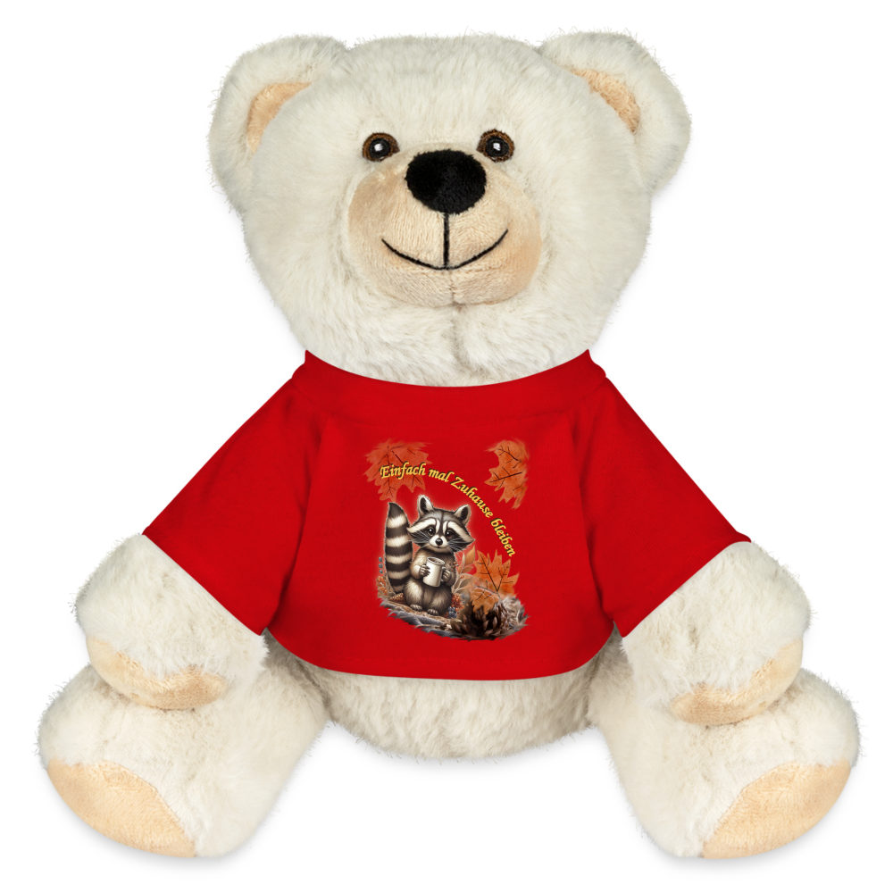 Kuschel-Eisbär "Waschbär" - Rot