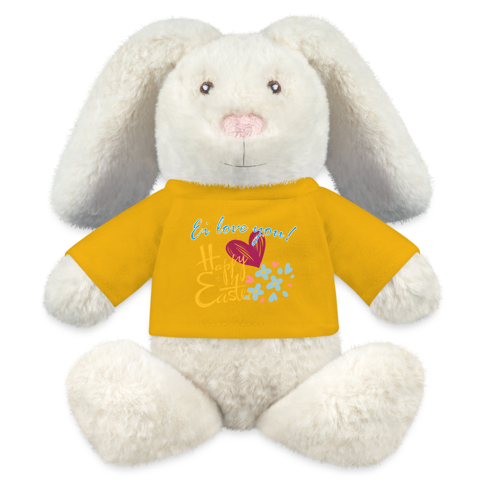 Osterhase "Ei Love you" - Sonnengelb
