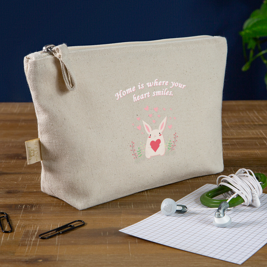 Kulturtasche "Home Hase - Natur