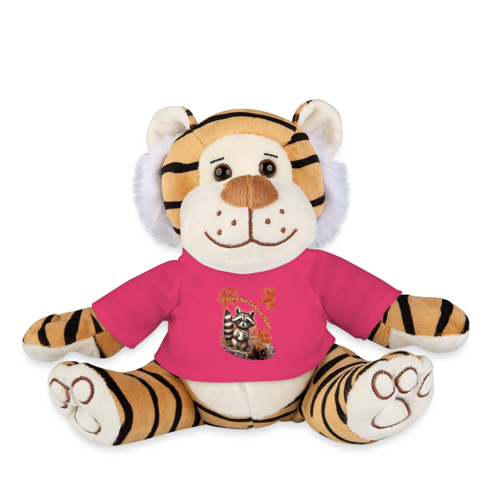 Kuschel-Tiger "Waschbär" - Pink