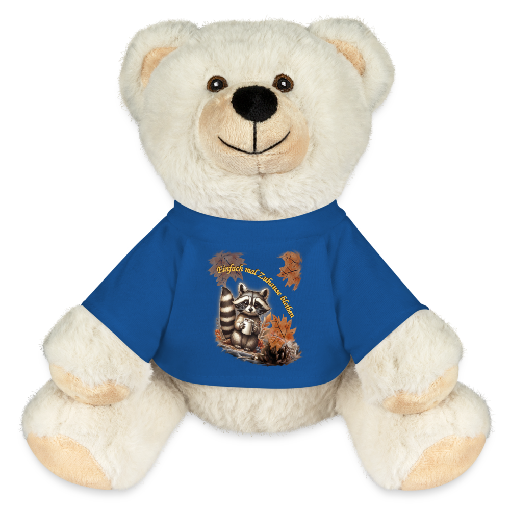 Kuschel-Eisbär "Waschbär" - Königsblau