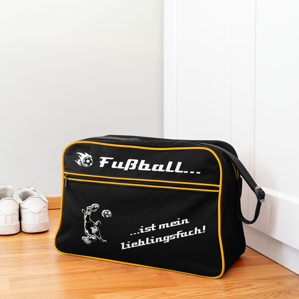 Retro Tasche - Schwarz/Gold