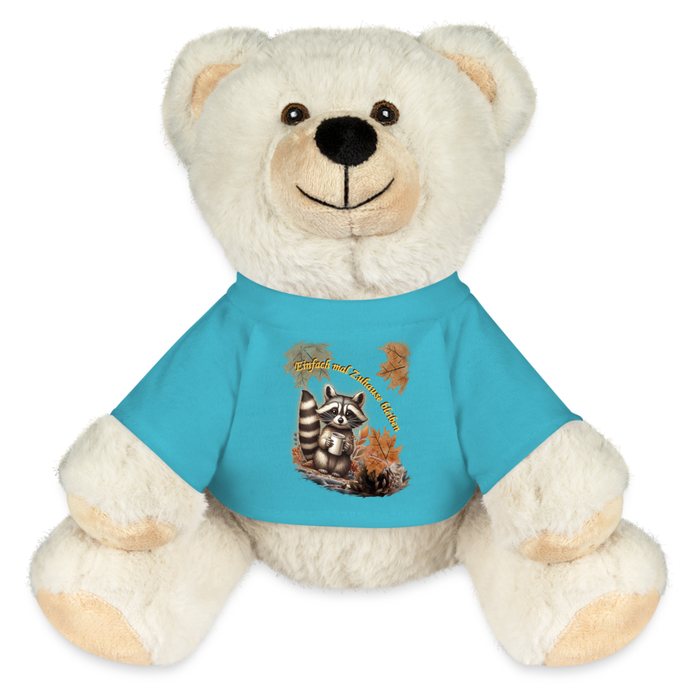 Kuschel-Eisbär "Waschbär" - Atollblau