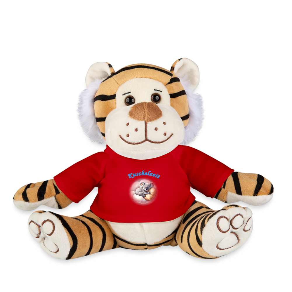 Kuschel-Tiger "Kuschelzeit" - Rot
