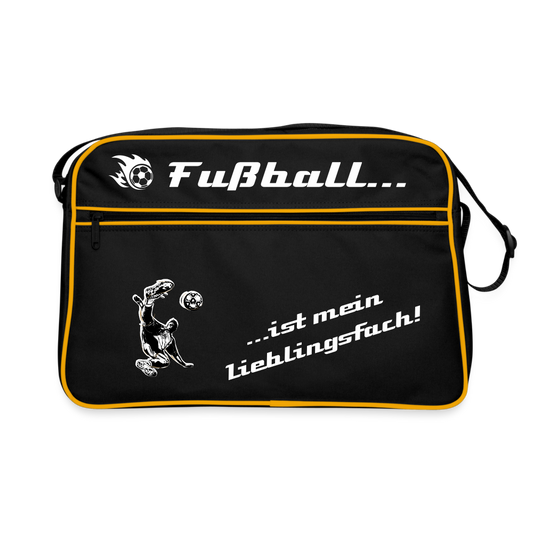 Retro Tasche - Schwarz/Gold