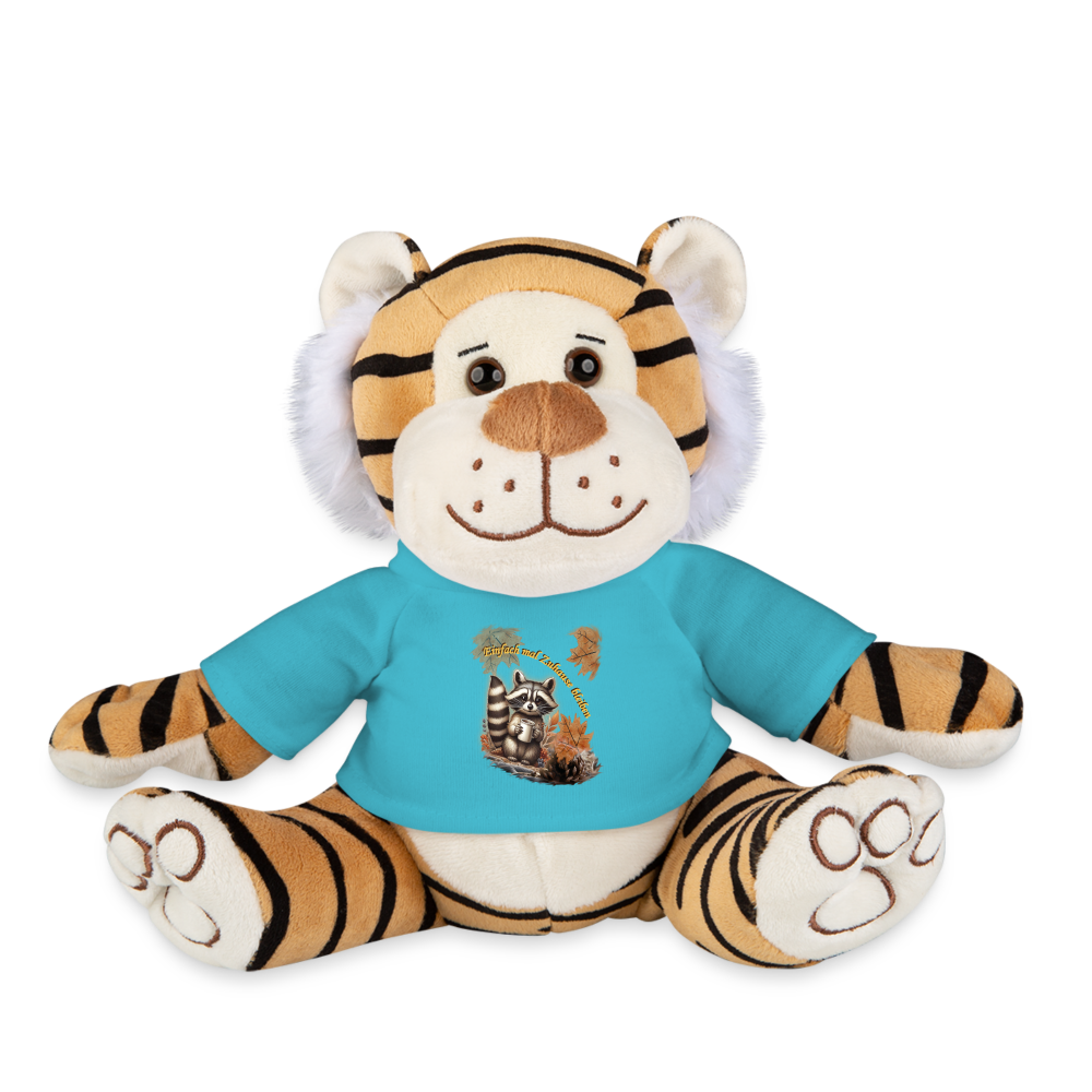 Kuschel-Tiger "Waschbär" - Atollblau