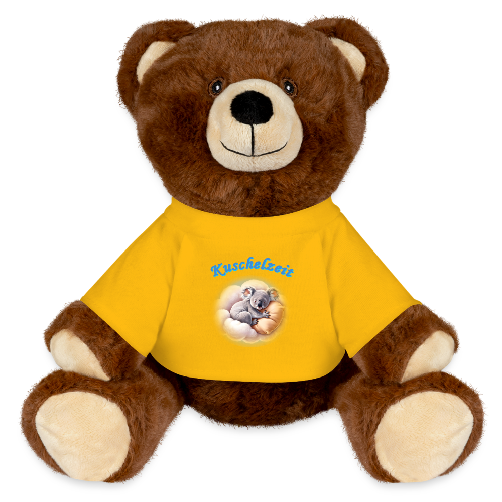 Kuschel-Bär "Kuschelzeit" - Sonnengelb