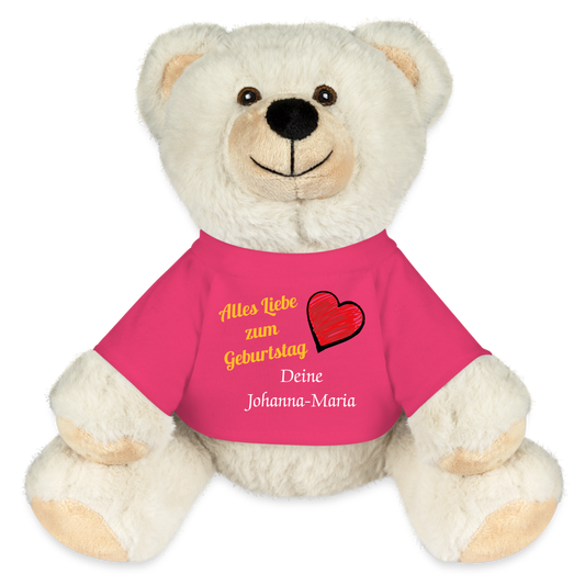 Kuscheltier Eisbär "Geburtstag" Pink - Pink