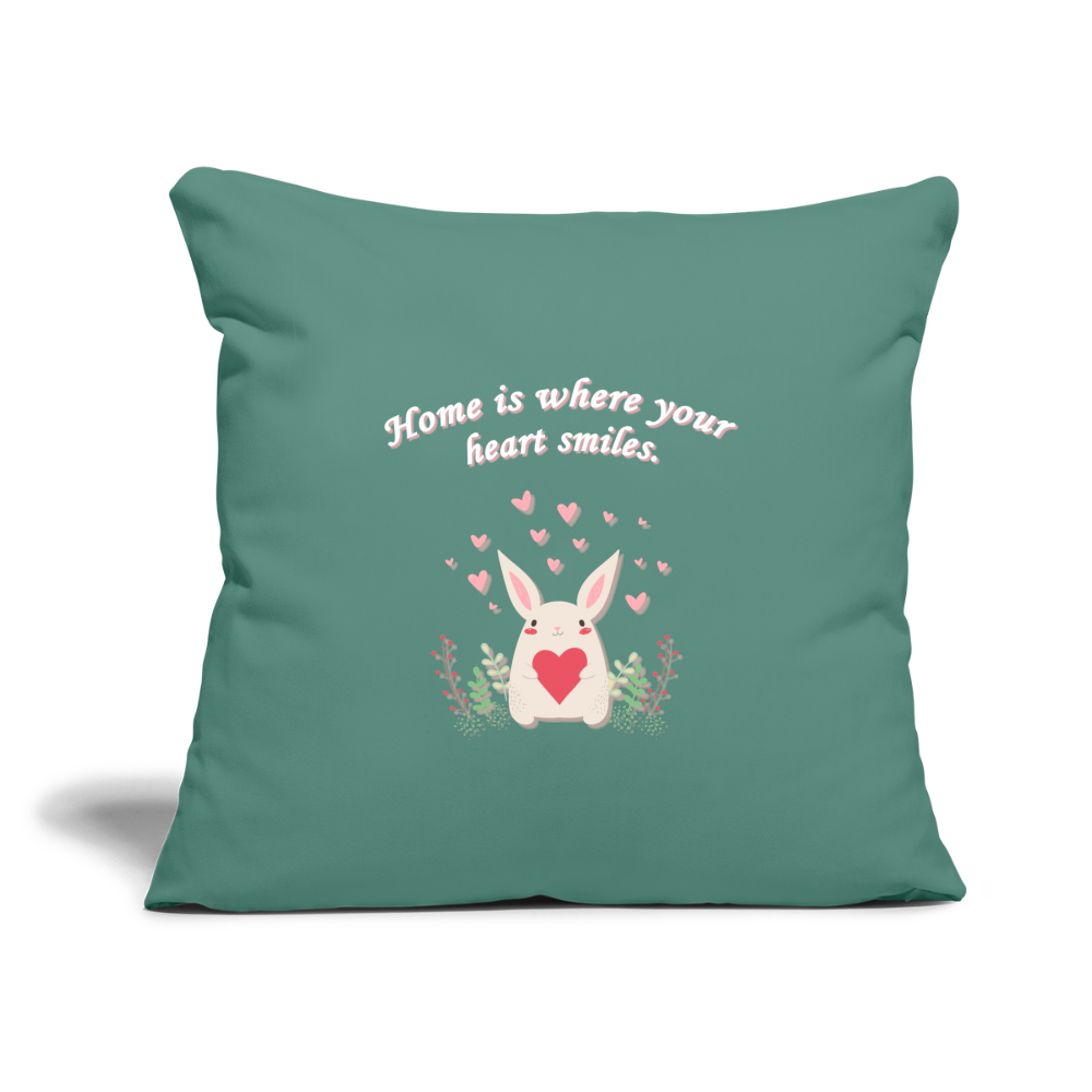 Sofakissen mit Füllung 44 x 44 cm - Tanngrün