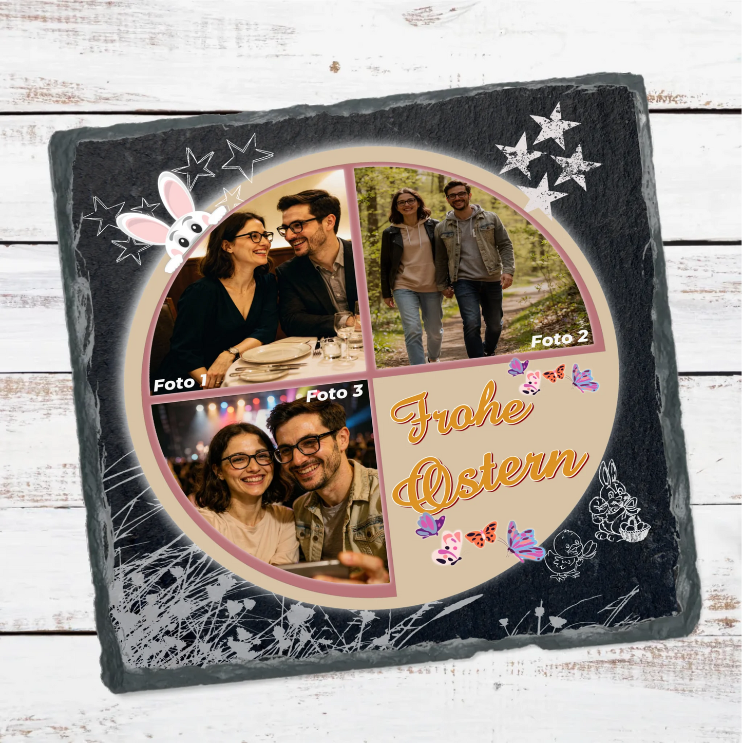 schieferplatte-ostern-15x15-personalisiert-mit-collage-aus-3-fotos-in-osterdesign