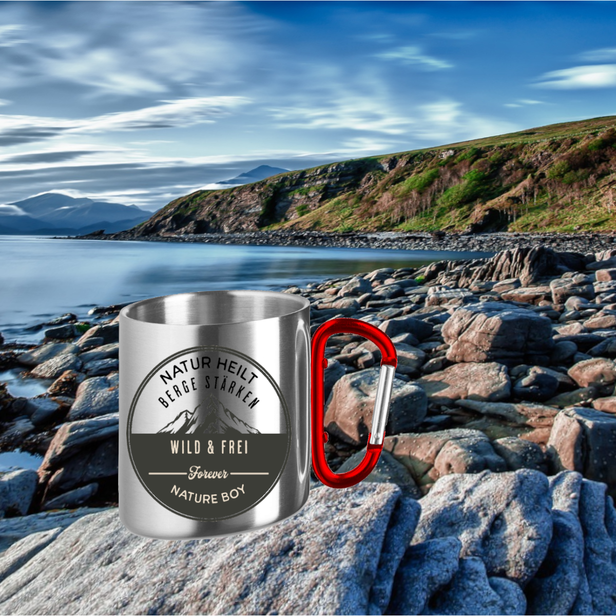 Edelstahltasse für Naturliebhaber "Nature Boy" - Greez24