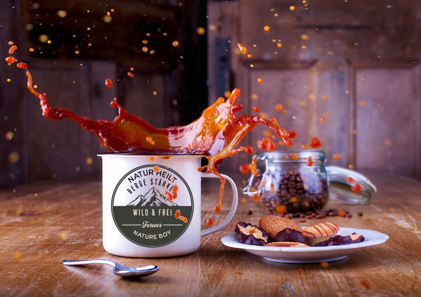 Emaille Tasse für Natur- Liebhaber "Nature Boy" - Greez24