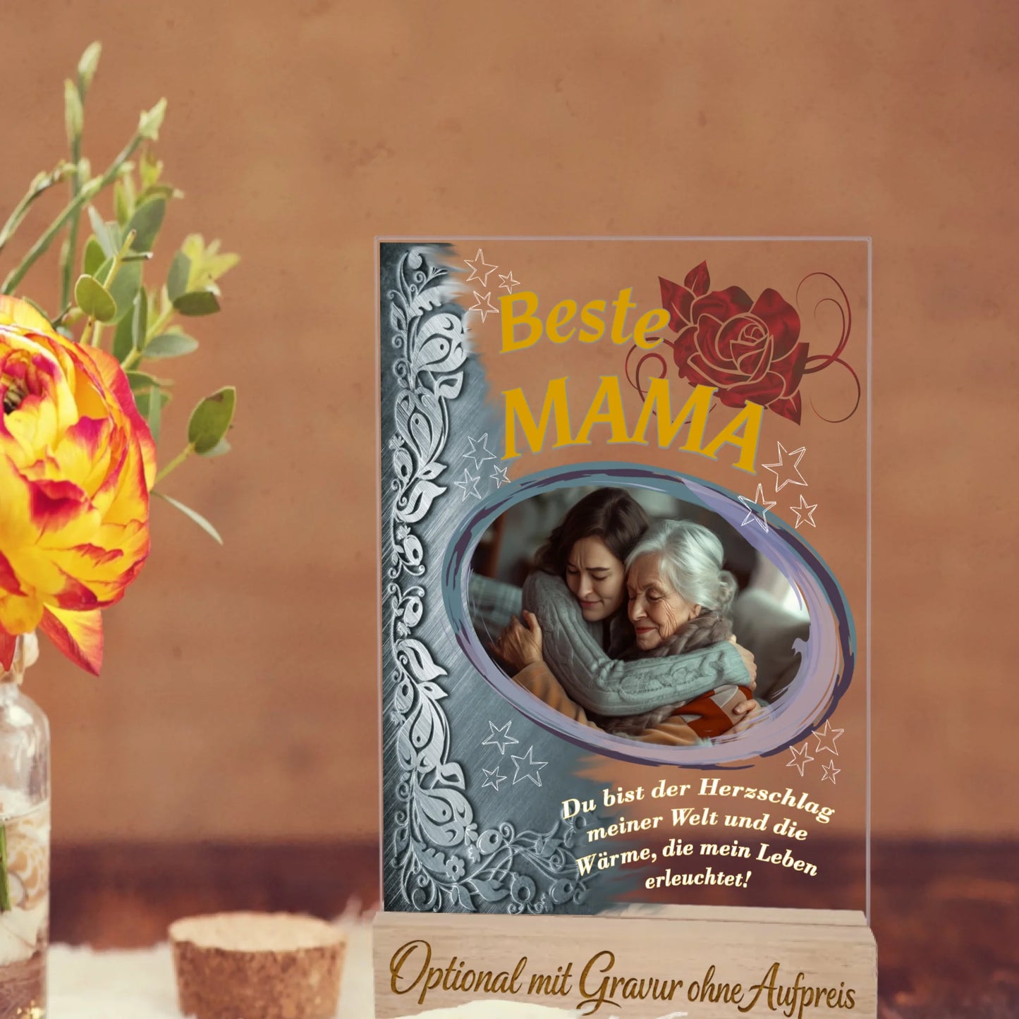 acrylglas-fotoaufsteller-beste-mama-mit-wählbarem-spruch-und-graviertem-standfuss-aus-echtholz