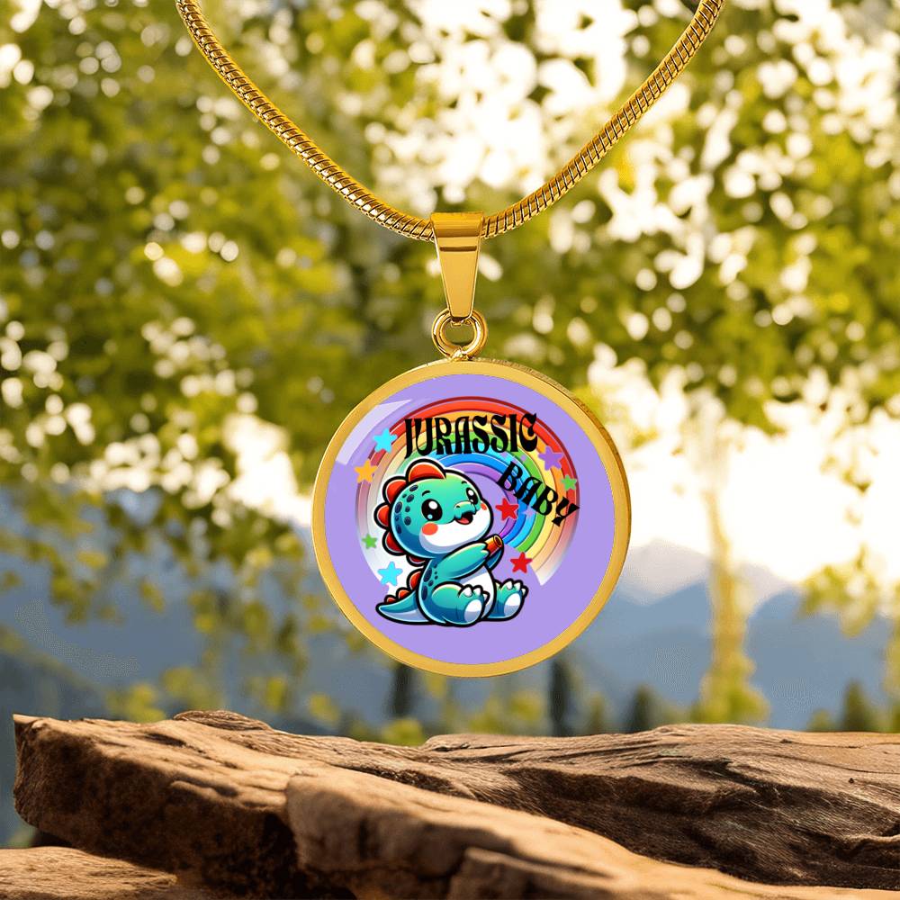 Halskette für Kinder mit Dino Motiv