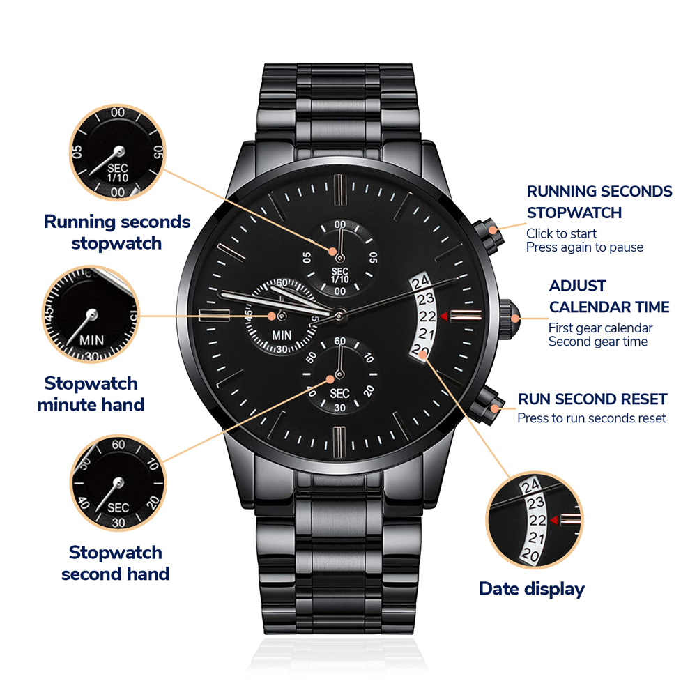 Gravierte Armbanduhr mit Charakter-Eigenschaften und passendem Motiv - Greez24
