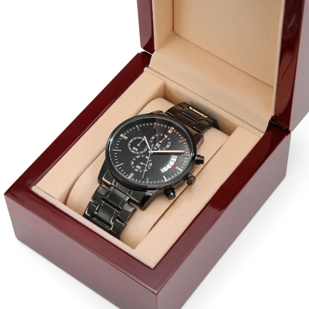 Gravierte Herrenuhr "Bester Papa" – Ein Geschenk mit Herz - Greez24