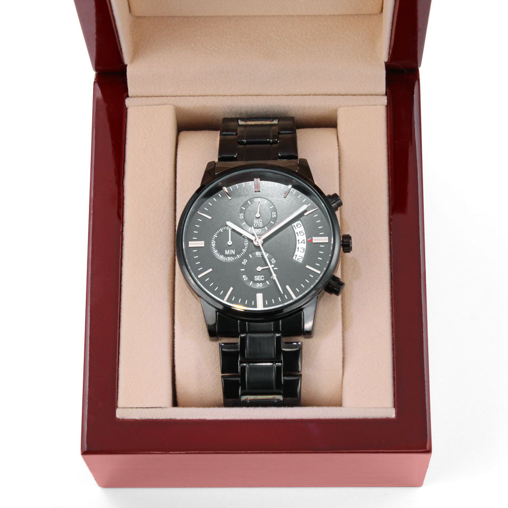 Gravierte Herrenuhr "Bester Papa" – Ein Geschenk mit Herz - Greez24
