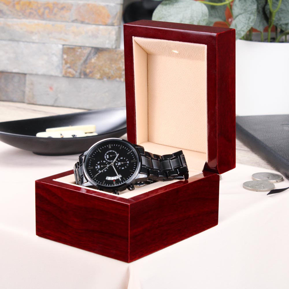 Gravierte Herrenuhr "Bester Papa" – Ein Geschenk mit Herz - Greez24