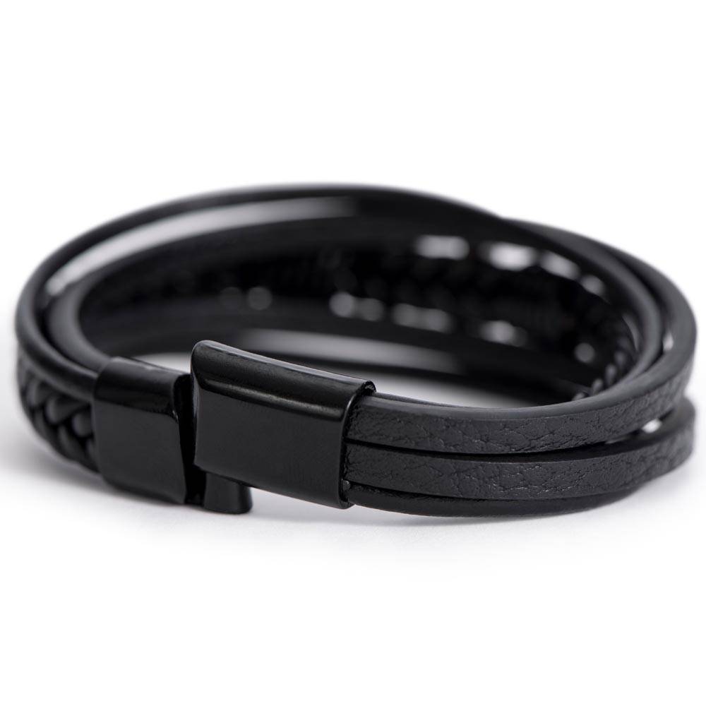 Herren Armband mit Kreuz – stilvolles Männergeschenk - Greez24