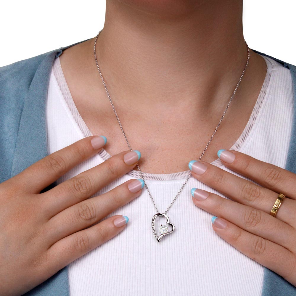 Halskette mit Herz und Zirkon 14K/18K Goldfinish - Greez24