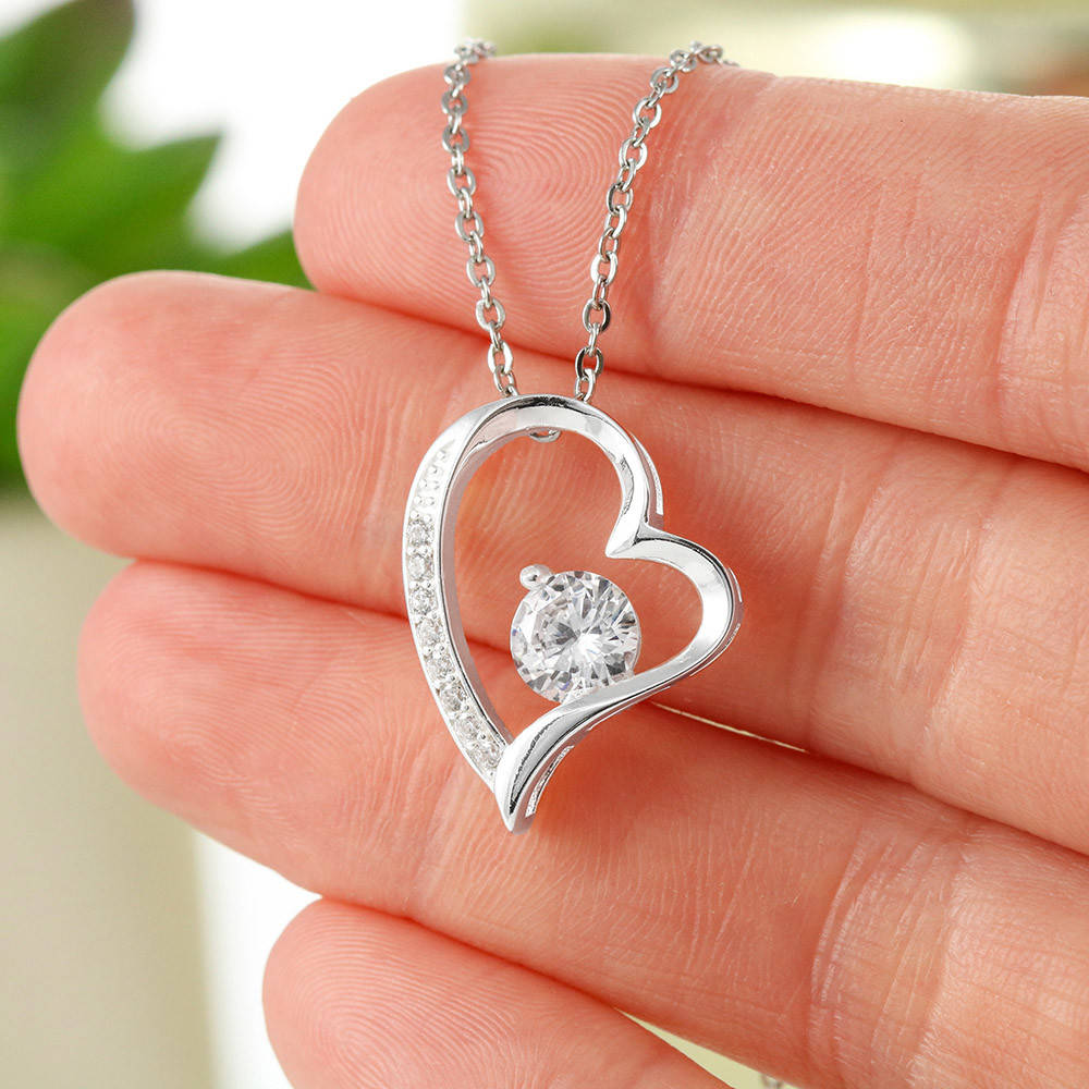 Halskette mit Herz und Zirkon 14K/18K Goldfinish - Greez24
