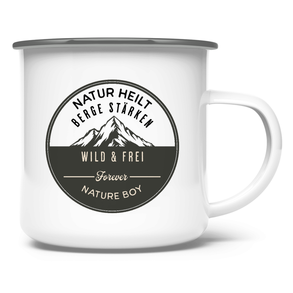 Emaille Tasse für Natur- Liebhaber "Nature Boy" - Greez24