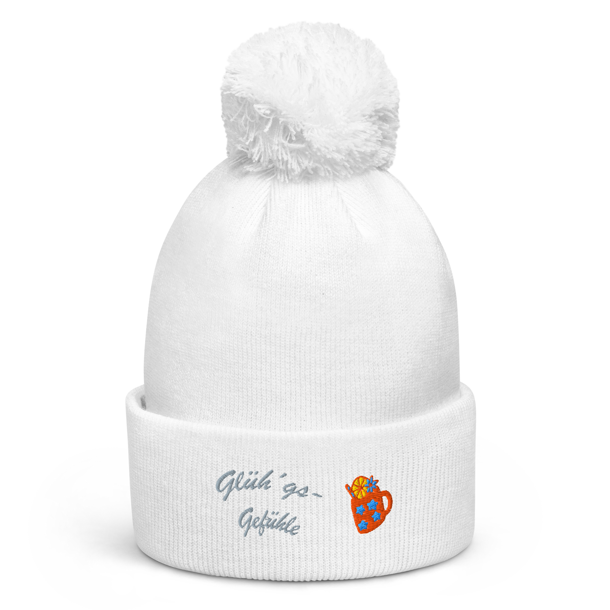 bestickte-beanie-weiss-mit-bund-und-bommel-motiv-gluehweintasse-und-schriftzug-gluehgs-gefuehle