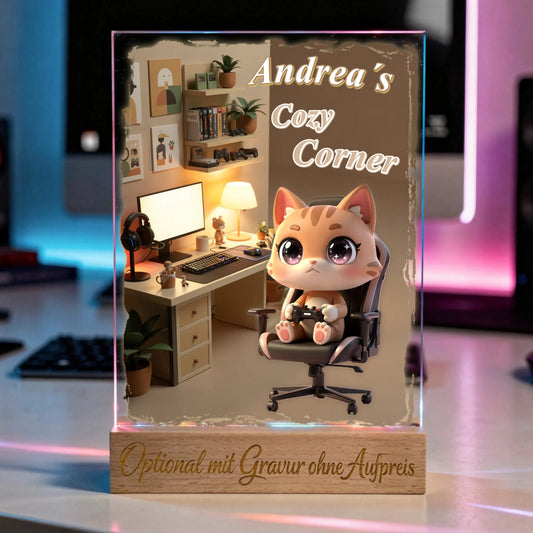 cozy-gaming-deko-acryl-aufsteller-warm-setup-mit-wunschtier