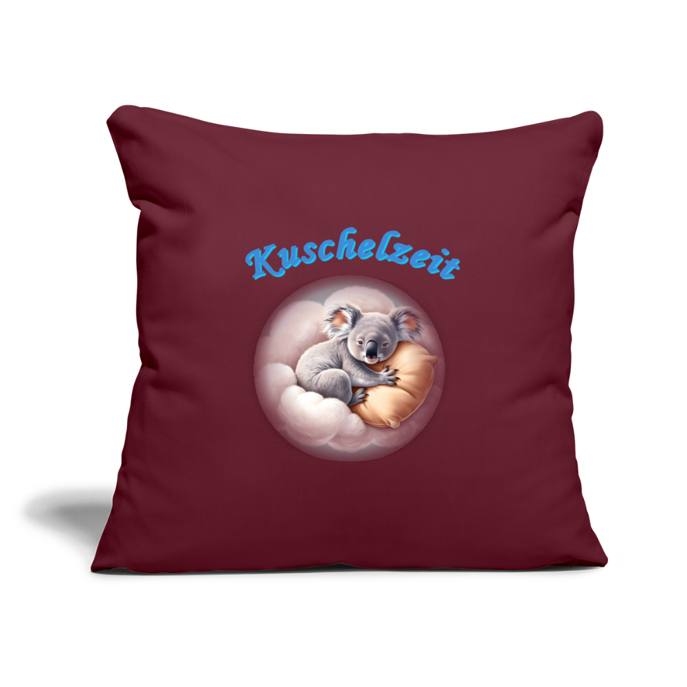 Sofakissen mit Füllung-und-motiv-koala-auf-wolke-44 x 44 cm - Burgunderrot