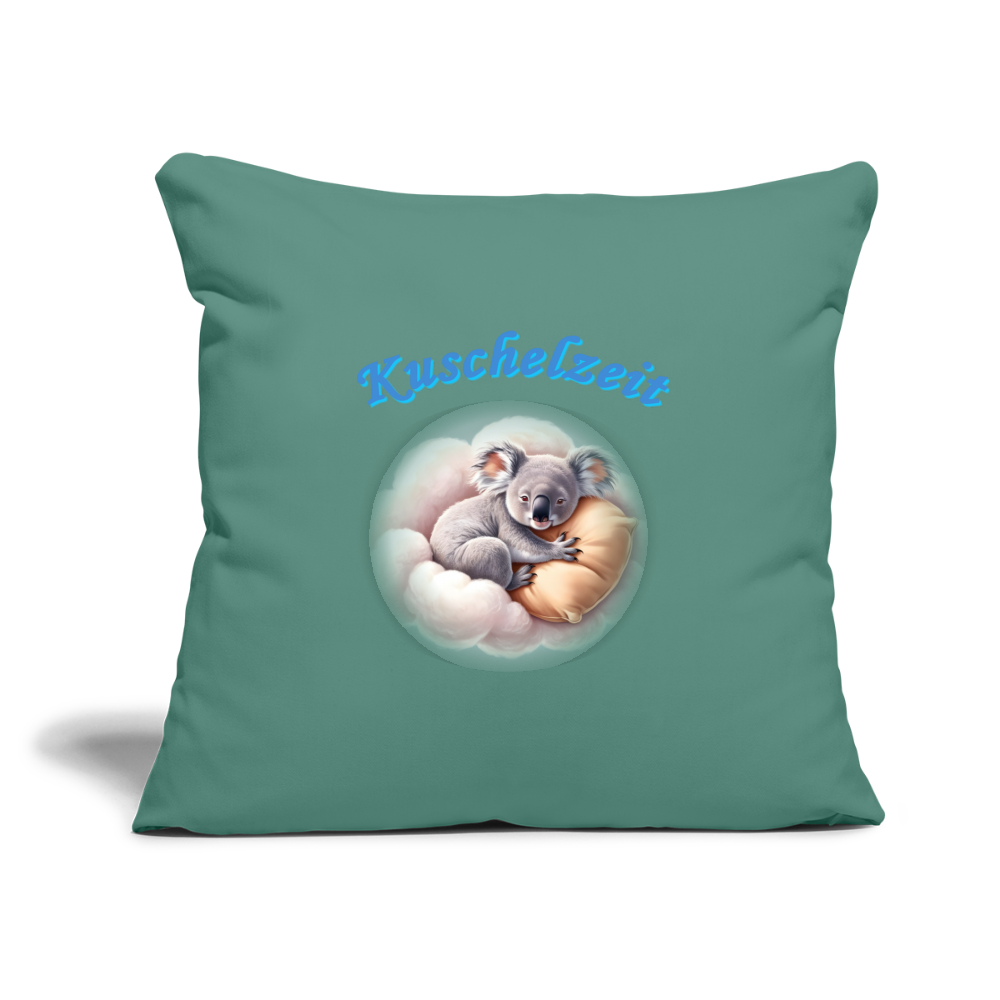 Sofakissen mit Füllung-und-motiv-koala-auf-wolke-44 x 44 cm - Tanngrün