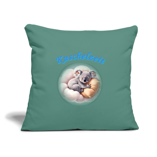 Sofakissen mit Füllung-und-motiv-koala-auf-wolke-44 x 44 cm - Tanngrün