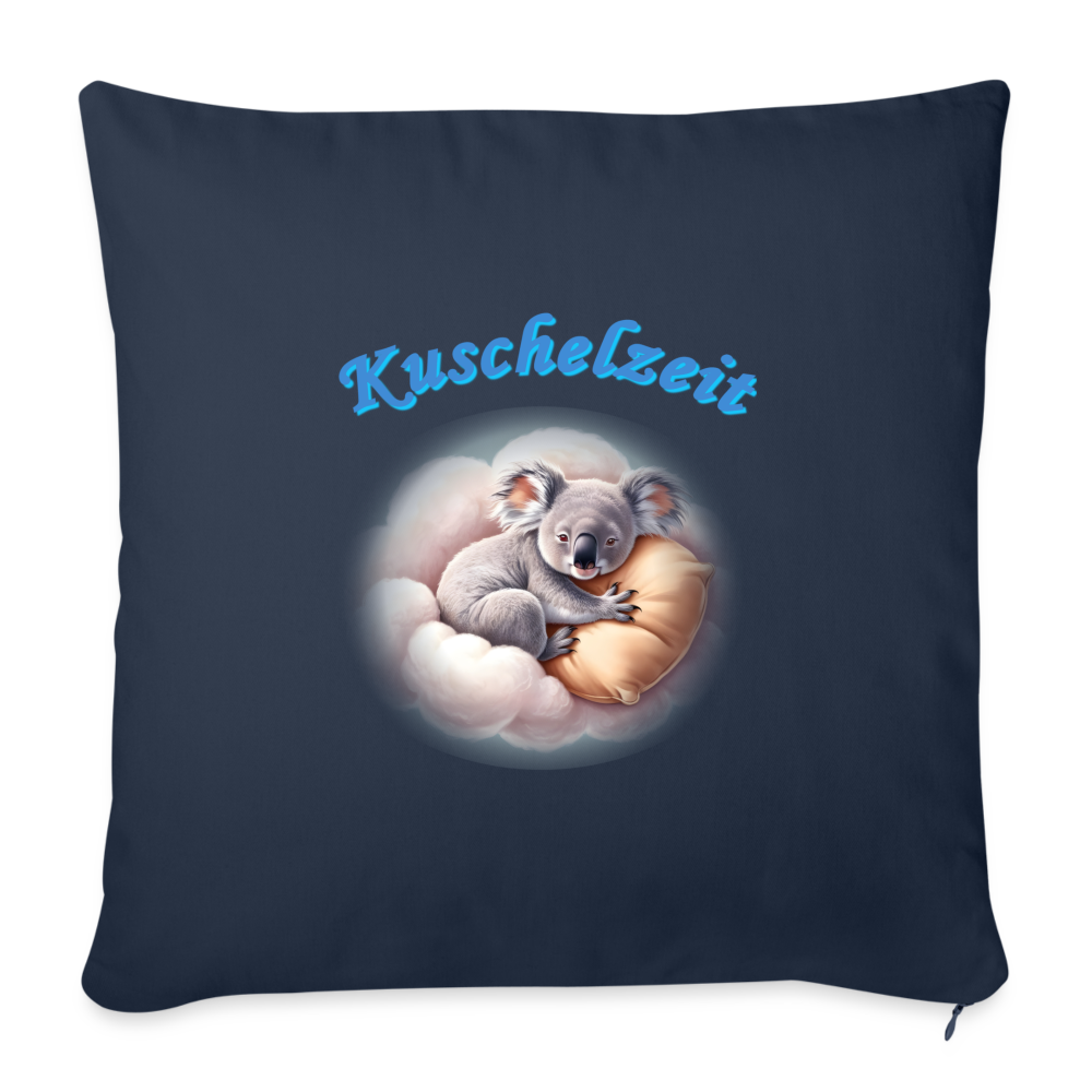 Sofakissen mit Füllung-und-motiv-koala-auf-wolke- 44 x 44 cm - Navy