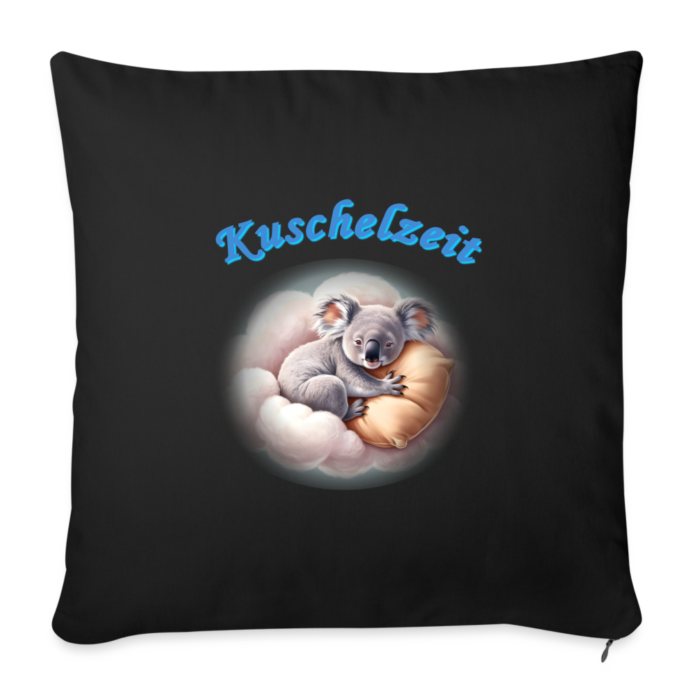 Sofakissen mit Füllung-und-motiv-koala-auf-wolke- 44 x 44 cm - Schwarz