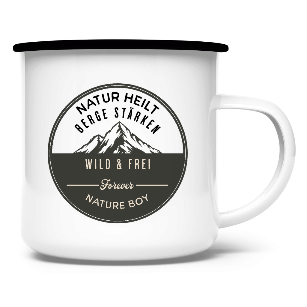 Emaille Tasse für Natur- Liebhaber "Nature Boy" - Greez24