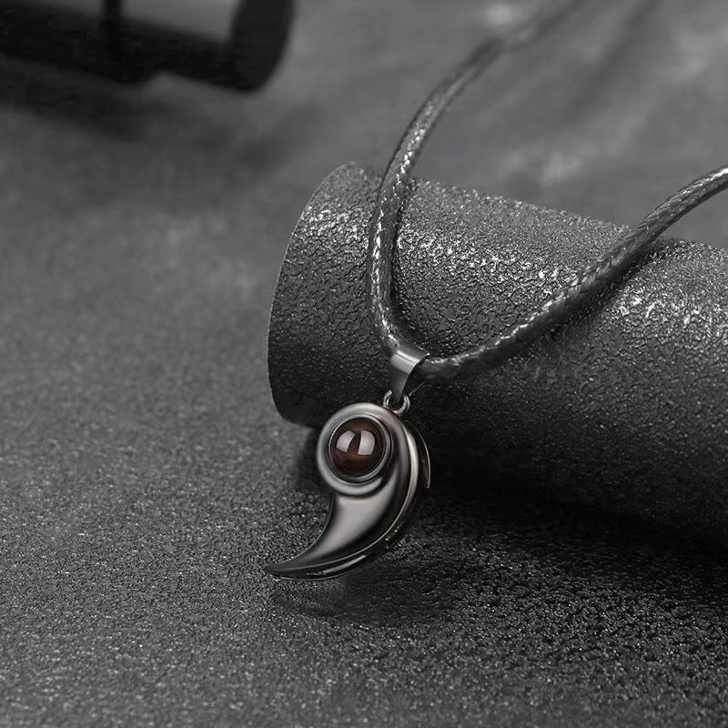 linker-teil-halskette-schwarz-fuer-paare-mit-projektionsstein-fuer-foto-des-partners