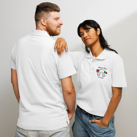 Premium-Poloshirt „Pizza-Plaza“ – personalisierte Profi-Qualität - Greez24