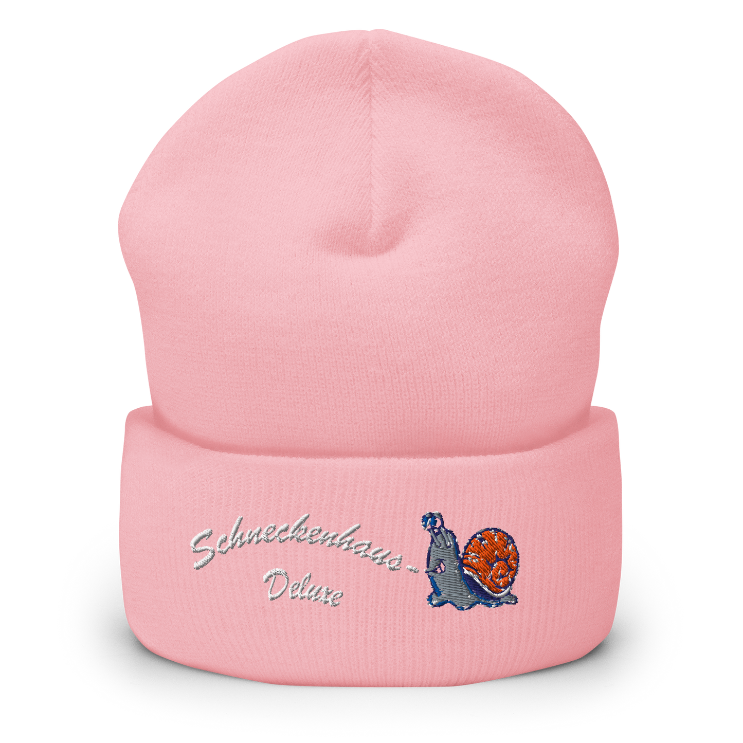 muetze-mit-breitem-bund-pink-bestickt-mit-motiv-lustige-schnecke-und-schriftzug-schneckenhaus-deluxe