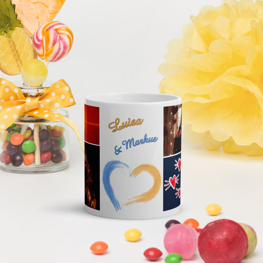 Persönliche Liebestasse - "Zusammen sind wir heiß" - Greez24