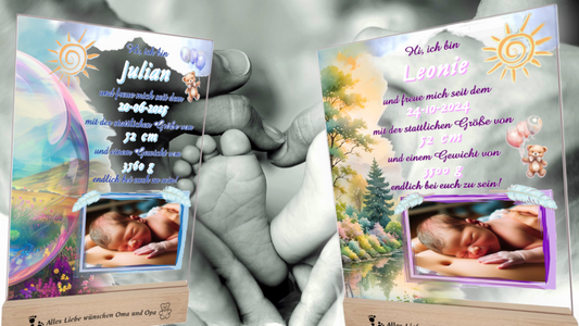 Personalisierte Geschenke zur Geburt